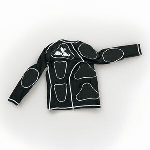 BIN3 Bike Boss Youth Padded Compression Shirt Protective Gear Size Medium